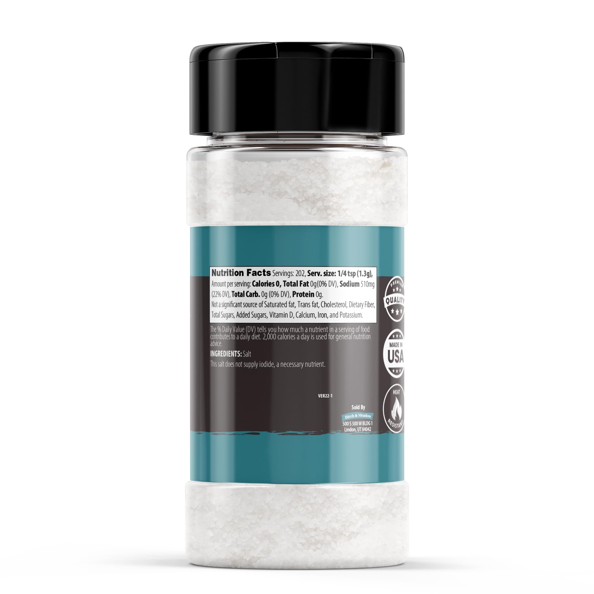 Birch & Meadow 1 Cup of Pretzel Salt, Coarse, Heat Resistant (9.28 Ounce)