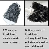 Sellemer Toilet Brush and Holder Set for Bathroom, Flexible Toilet Bowl Brush Head with Silicone Bristles, Compact Size for Storage and Organization