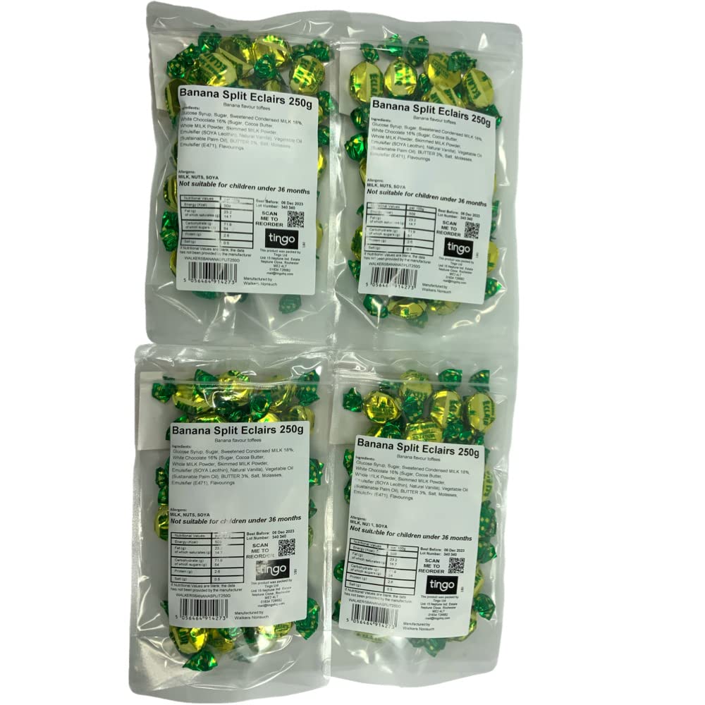 Walkers Banana Split Eclairs 1 Kilo Bag