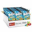 Ceres Gourmet Gummy Worms Bulk Candy 24 Pack (2.82 oz Each) Individual Packets, Gummi Worm Chewy Candies with Apple Orange Strawberry Fruit Juice