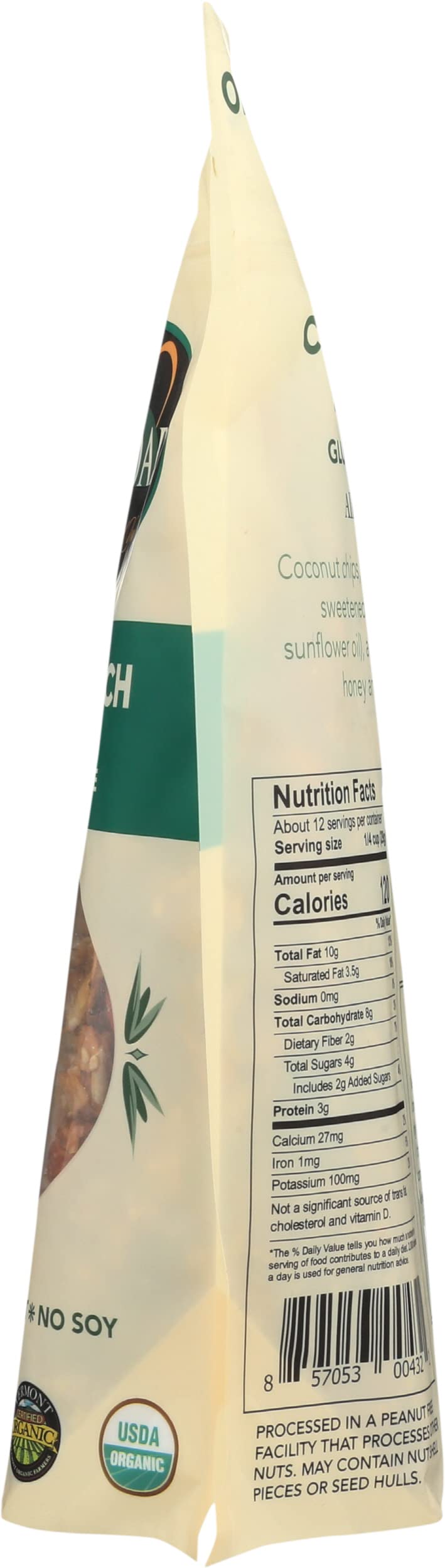Back Roads, Granola Coconut Crunch Organic, 10 Ounce