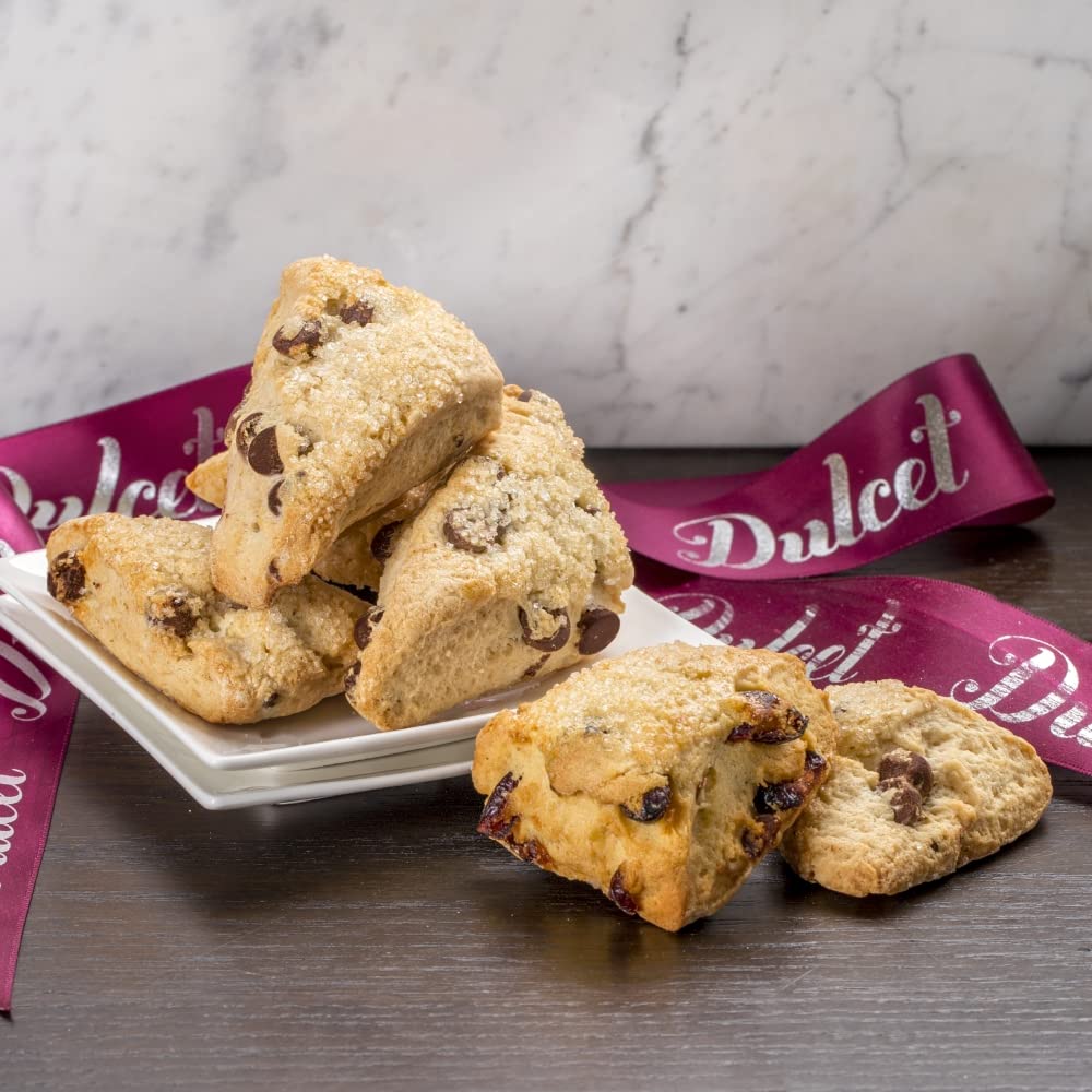 Dulcet Gift Baskets Artisan Scone Happy Holidays Gift Tin, Gourmet Pastries Gifting for Men, Women, Friends and Families