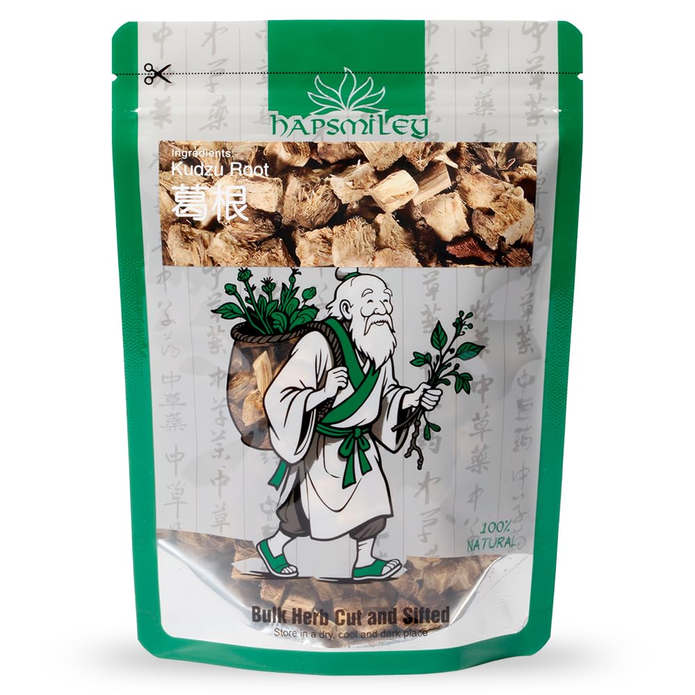 Hapsmiley Kudzu Root (Pueraria Lobata/Ge Gen/??) Dried Bulk Herbs - 3.5 oz (100g)