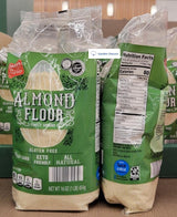 Baker's Corner Almond Flour Finely Ground Gluten Keto Friendly All Natural 16oz 454g (Two Bags)