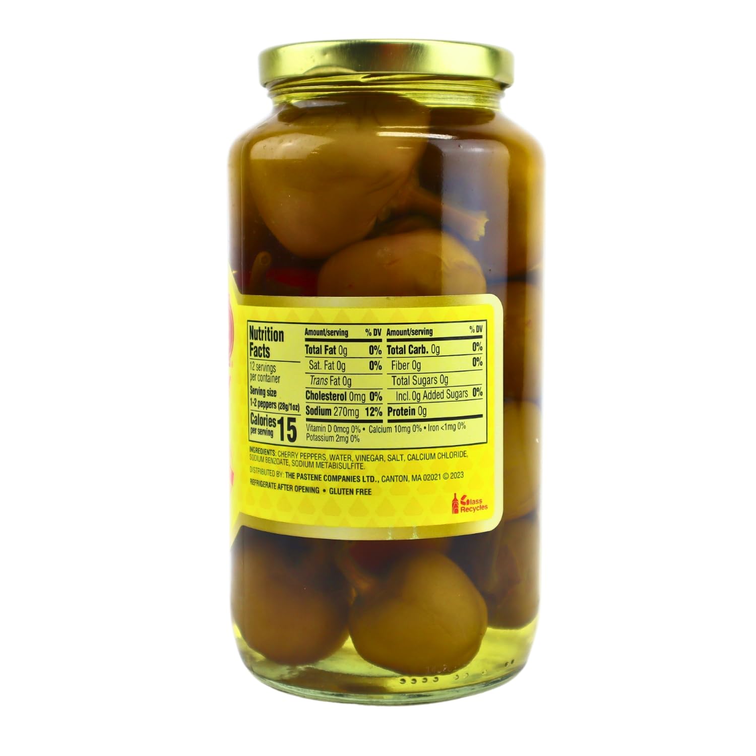 Pastene Hot Cherry Peppers (1 Pack)