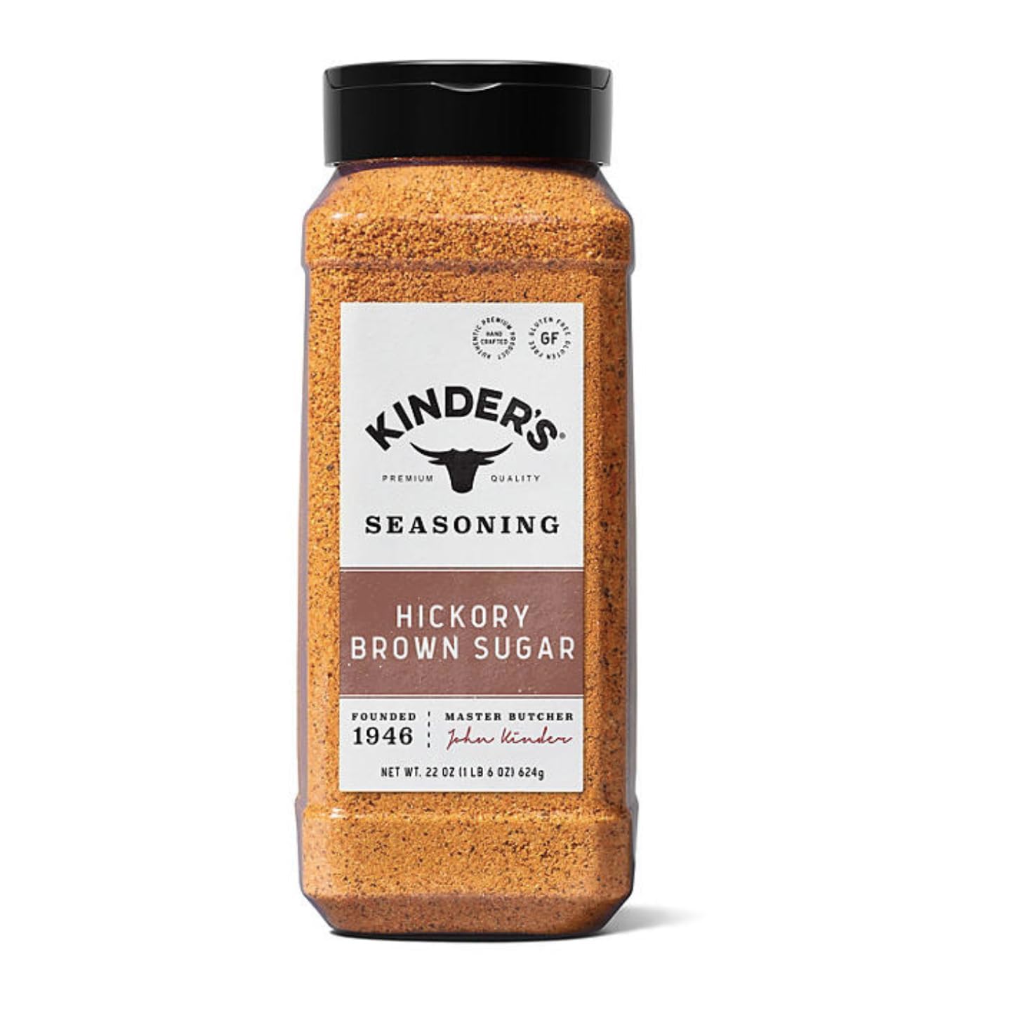 Kinder Hickory Brown Sugar Seasoning & BBQ Rub, 22 oz - Sweet & Smoky Blend with Real Molasses - Premium Spices for Pork, Chicken, Salmon, and Ribs