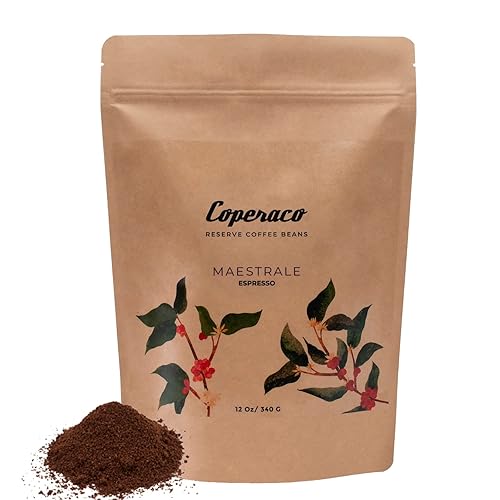 Coperaco Maestrale, Whole Coffee Beans, Medium Roast, Toasted Almond Nutty and Chocolate Notes, Long-Lasting finish, Perfect for Expresso, Gourmet
