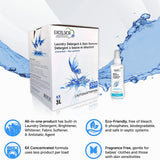 Excelsior Liquid Laundry Detergent Unscented HE Concentrated, 200 Loads 3 Liter, Enzyme Stain Remover, Front Load and Top Load Compatible