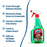 Valor Kitchen & Bathroom Cleaner Spray - Multi-Surface Degreaser & Limescale Cleaning Solution, Eco-Friendly Biodegradable Formula, (32 Fl Oz (Pack
