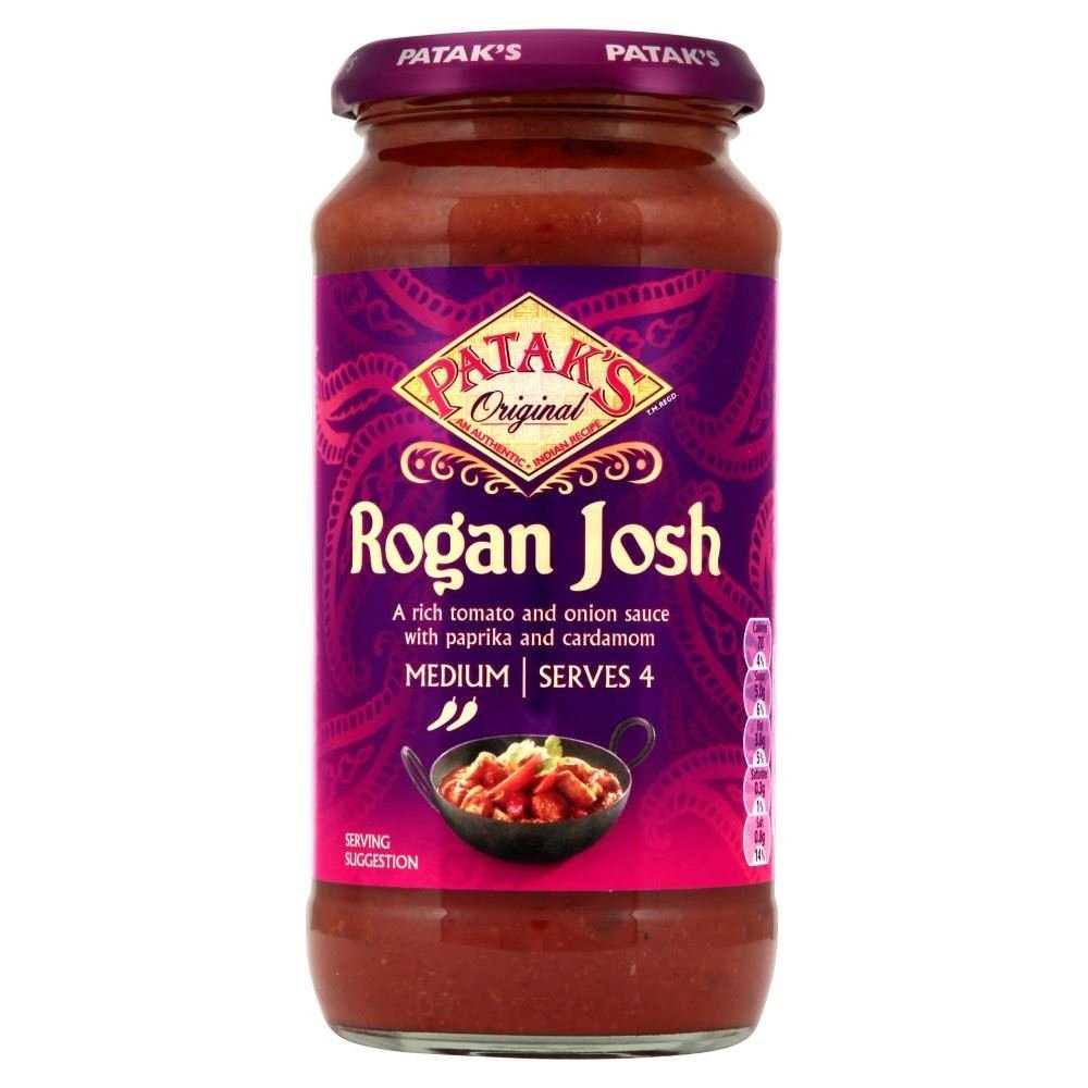 Patak's Medium Hot Rogan Josh Sauce (450g) - Pack of 2