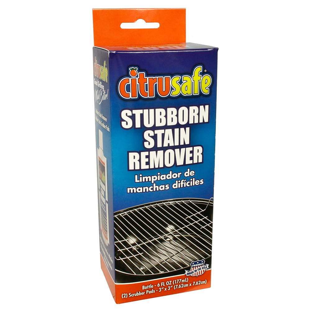 Citrusafe Stubborn Stain Remover - Removes Stubborn Stains on Painted Steel and Porcelain Enamel Grill Exteriors