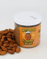 Almond Cream Spread - Nuttaboom - Natural Nut Butter with Shea Butter & Organic Coconut Oil, No Palm Oil, Healthy Bread & Toast Spread, Made in USA
