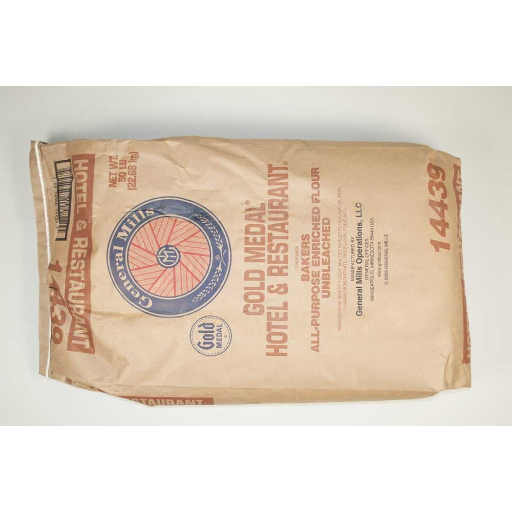 Gold Medal All Purpose Enriched Malted Hotel and Restaurant Flour, 50 Pound - 1 each.