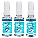 Blunt Black Concentrated Air Freshener Spray 1 oz. Glass Bottle - Cool Breeze Scent 3-Pack