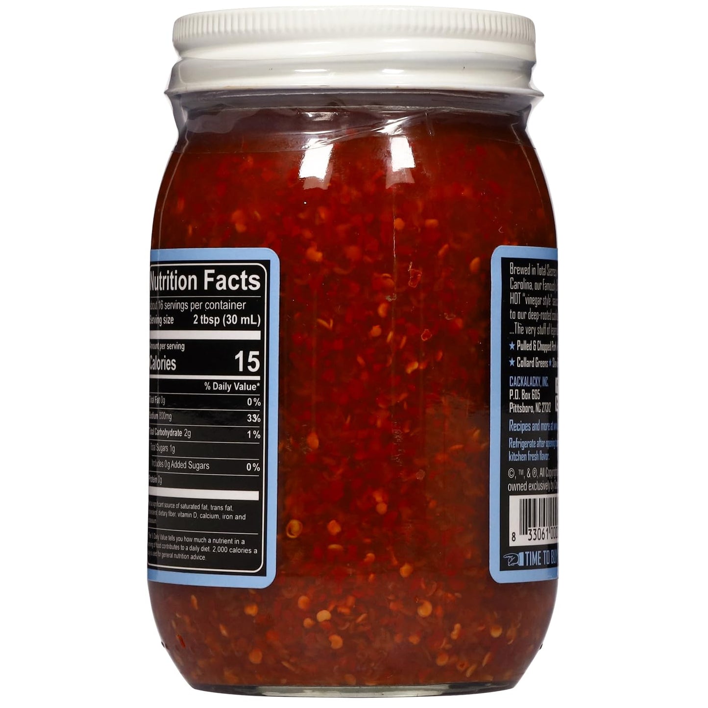 Cackalacky Famously Original Secret Sauce 16 oz - Gourmet Vinegar-Based Marinade and Dipping Sauce, Crafted with Natural Spices