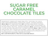Sugar Free Milk Chocolate Caramel Tiles-1 lb Deliciously Crafted for a Guilt-Free Indulgence Made with Stevia Extract-Perfect for Health-Conscious