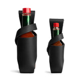 Hide & Drink, Set of 2 Hot Sauce Holsters 5oz & 2oz Bottle Belt Sheath, Compatible with Tobasco Cholulah Sriracha Hot Sauce, Bottle Holder, Full Grain