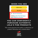 Lolas Fine Hot Sauce Original | All Natural Gluten Free Keto Vegan Made with Red Jalapenos Habanero Peppers Garlic Lime Juice and Vinegar | 5 Fl Oz