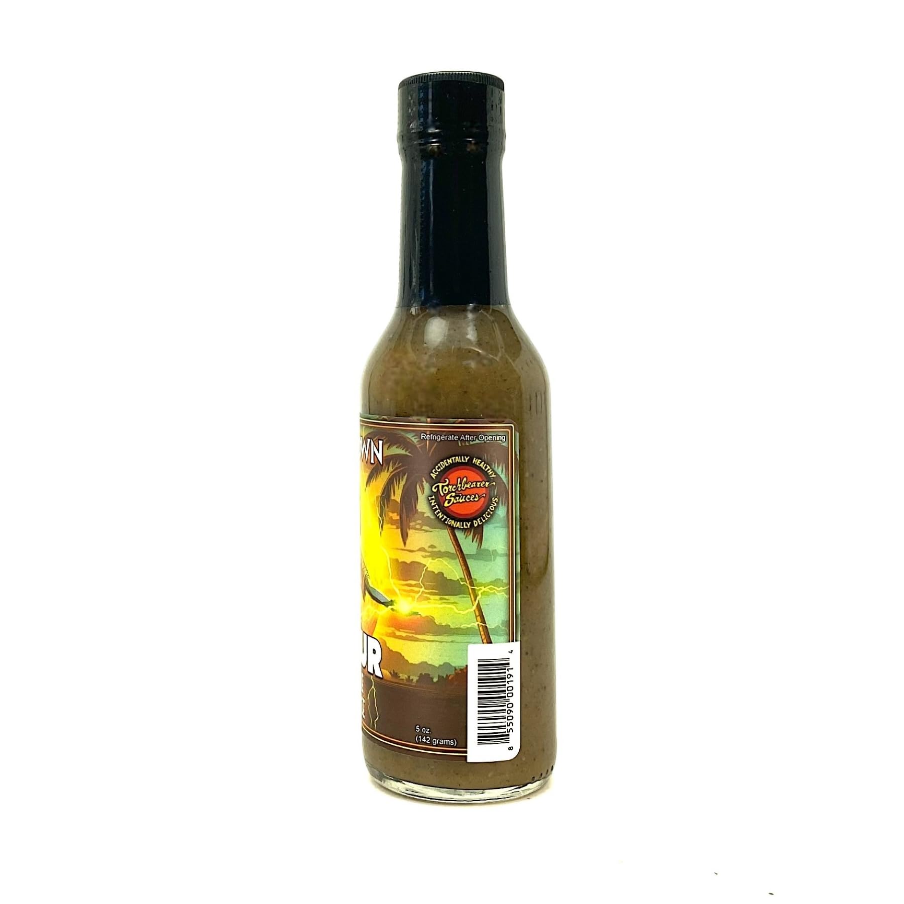 Torchbearer Shinedown Sauces Pineapple Jerk Sauce aka Devour, 5oz Heat Level 3, Medium Spicy - All Natural Hot Sauce, Vegan, Extract-Free, Made in USA