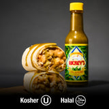 RICKEY'S World Famous Jalapeño Sauce, Gourmet Hot Sauce with Aged Jalapeño Peppers, Distilled Vinegar, Salt, Unique Flavor Experience, in a Bottle, 5