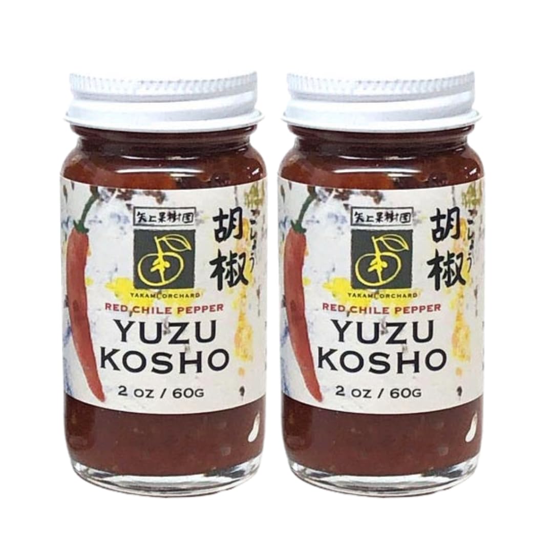 Yakami Orchards Yuzu Kosho, Red Chili Pepper and Citrus Paste, 2 oz, 2-Pack