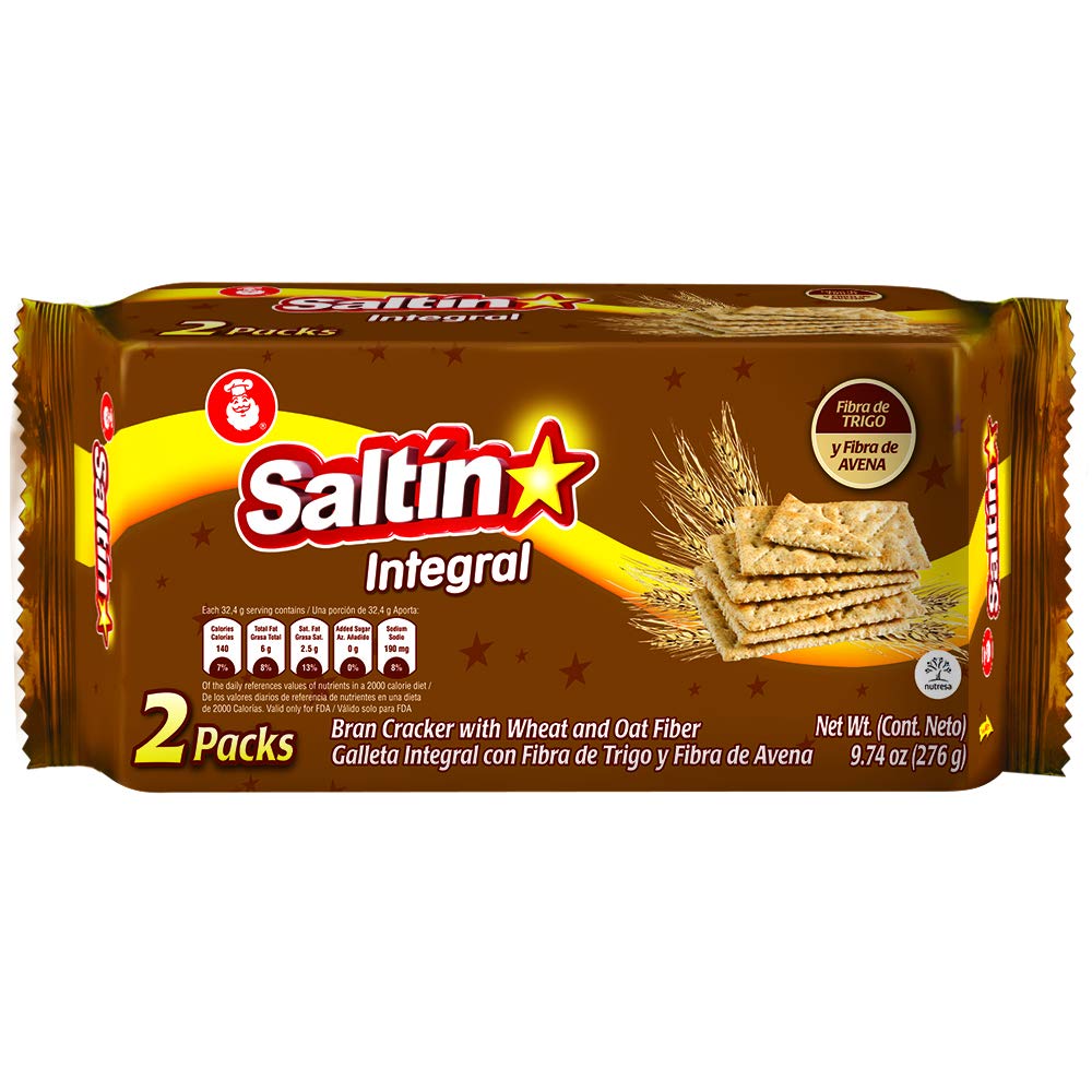 Saltin Noel Wheat Crackers | Grain & Seeds | Delicious & Healthy | 9.73 Oz (Pack of 4)