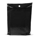 9x12 Black Disposable Car Trash Bags, Leak-proof, Small Size, 50 Pack, 2 Mil Thick, with Die-Cut Handles by PPB