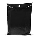 9x12 Black Disposable Car Trash Bags, Leak-proof, Small Size, 50 Pack, 2 Mil Thick, with Die-Cut Handles by PPB
