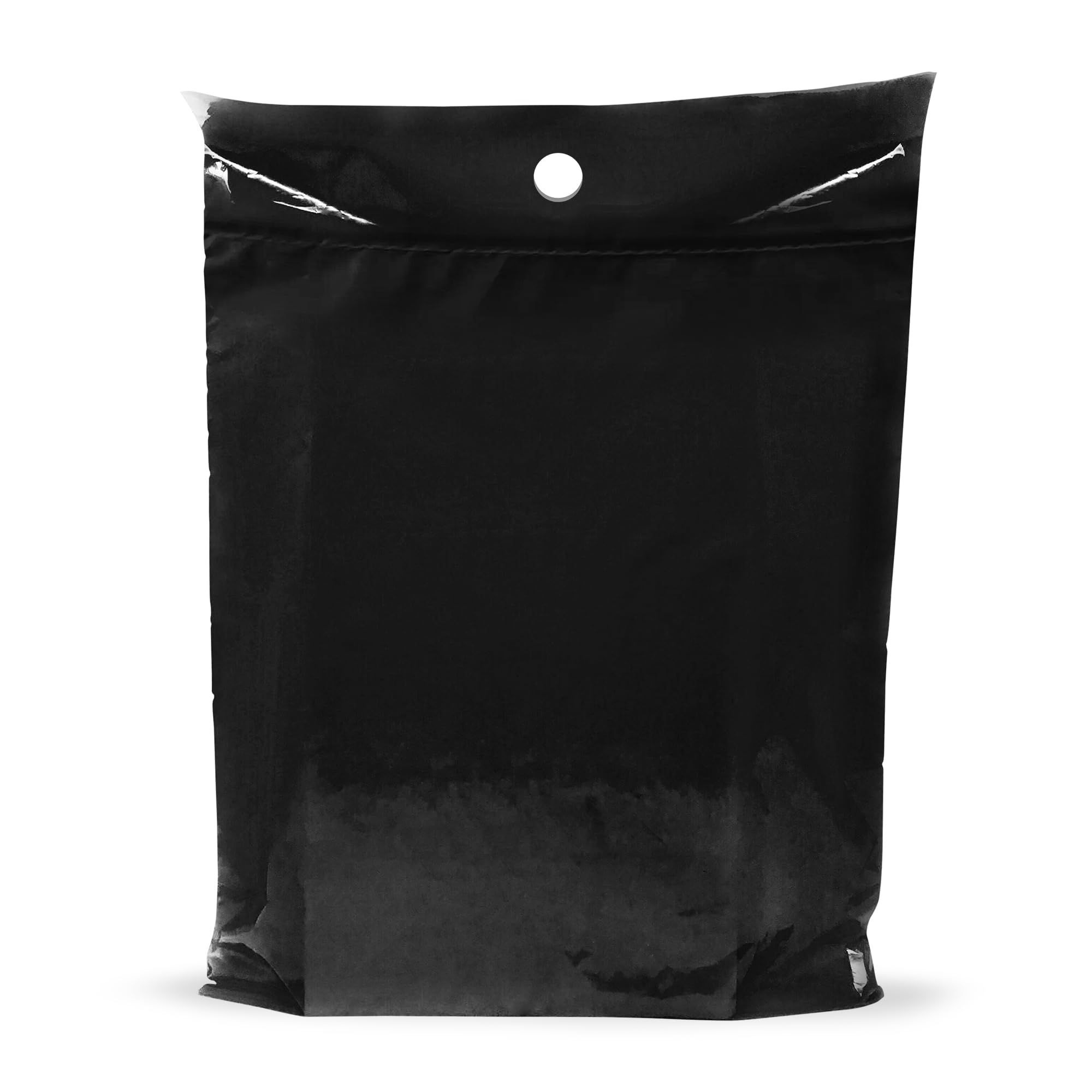 9x12 Black Disposable Car Trash Bags, Leak-proof, Small Size, 50 Pack, 2 Mil Thick, with Die-Cut Handles by PPB