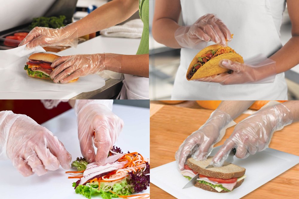 Ronco Polyethylene Poly/Deli Disposable Gloves, Latex Free & Powder Free, CIFA Accepted (Medium)