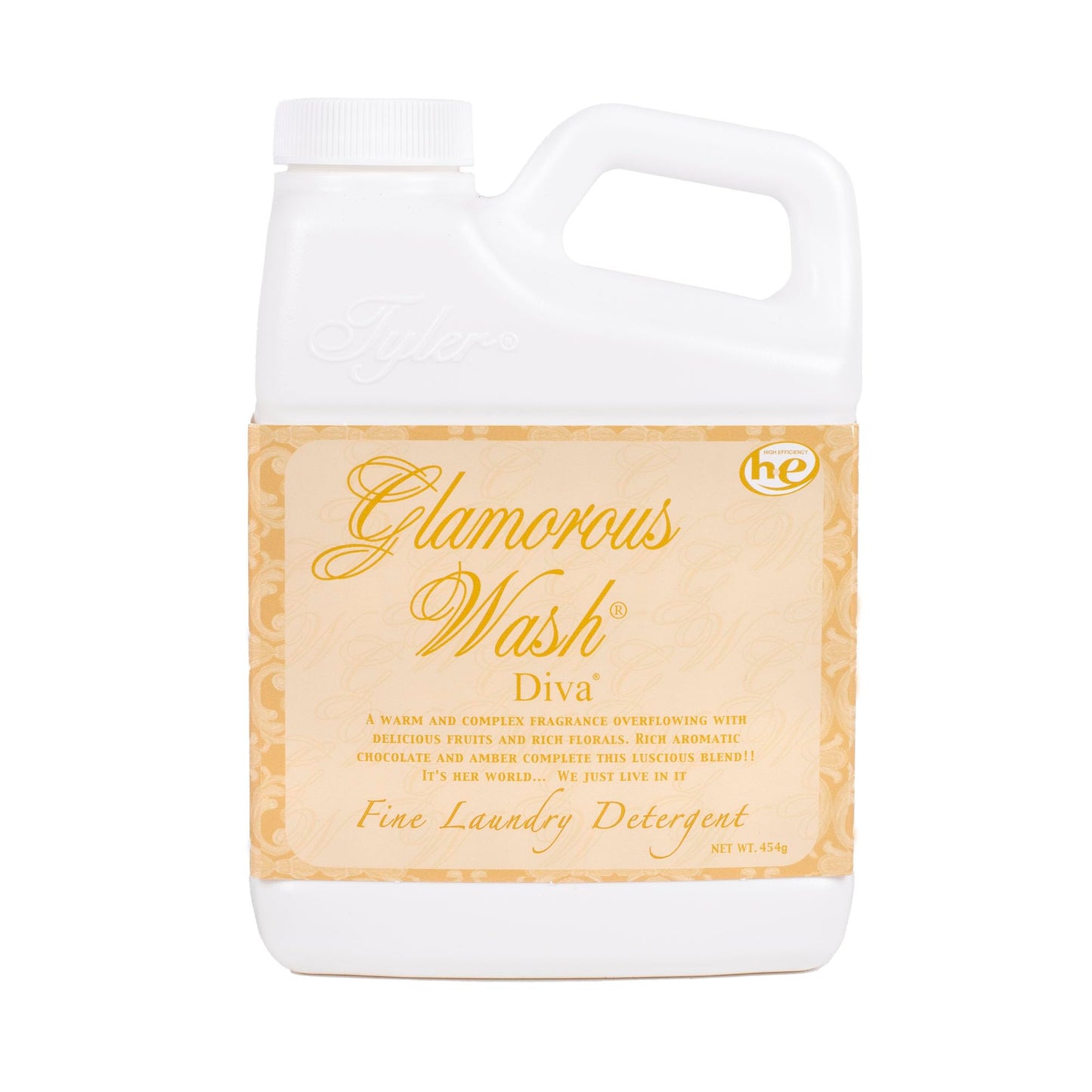 Elanze Designs Tyler Candle DIVA - Liquid Laundry Detergent and Scented Sachet Bundle - 16 Ounce