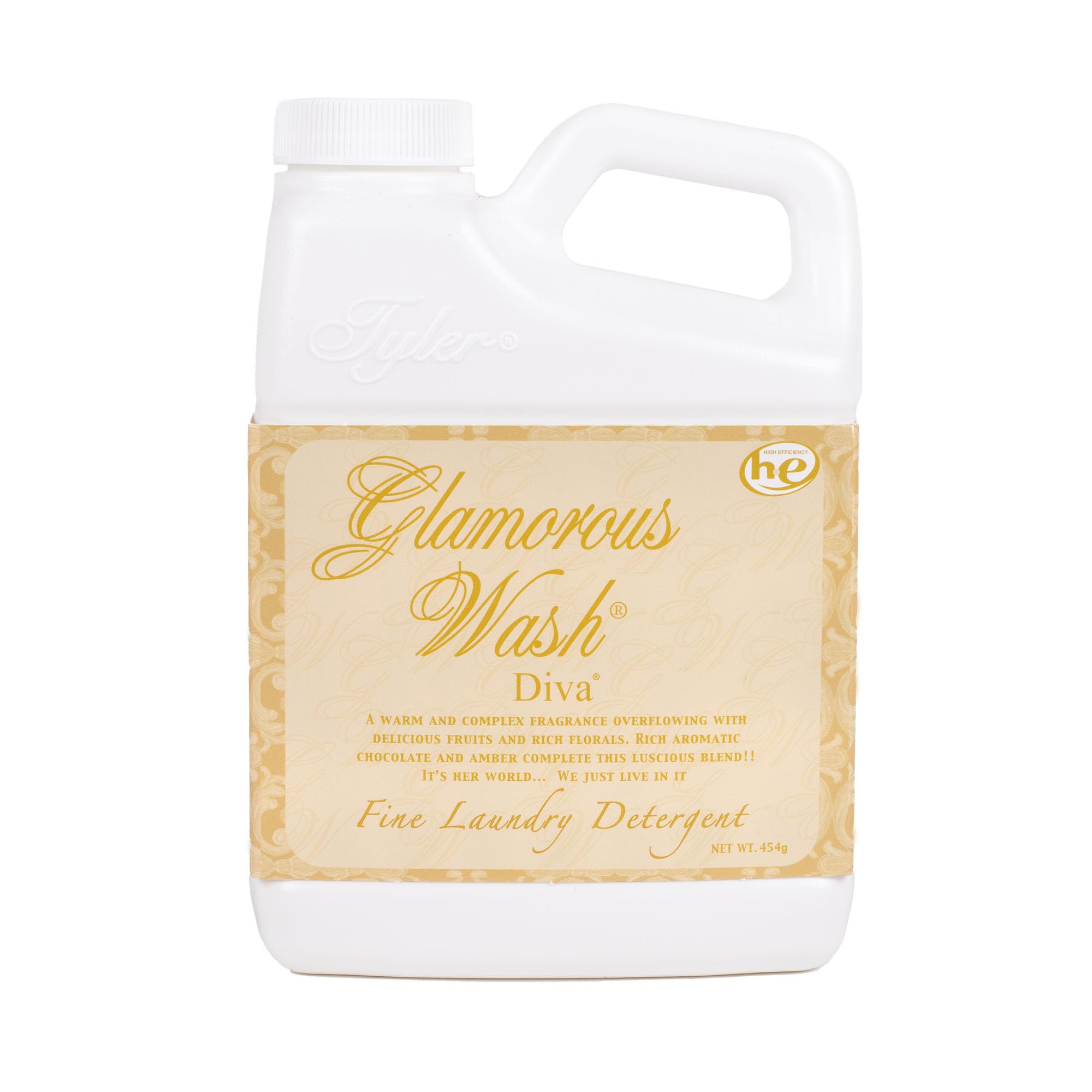 Elanze Designs Tyler Candle DIVA - Liquid Laundry Detergent and Scented Sachet Bundle - 16 Ounce