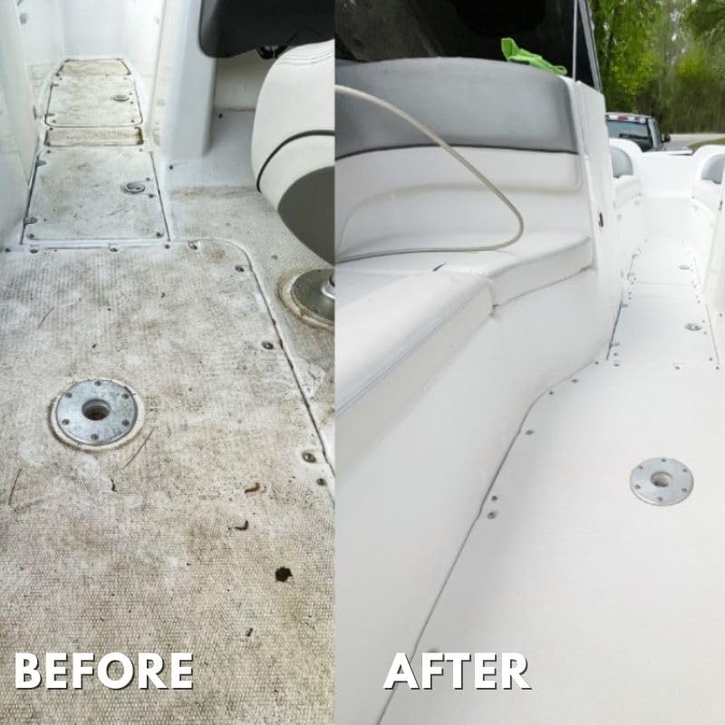 Booyah Clean Deck Cleaner - Works on Non-Skid and Flat Surfaces to Remove Grime, Stains, Fish Blood, Oil, Grease, Black Streaks, and Soot - Meets EPA