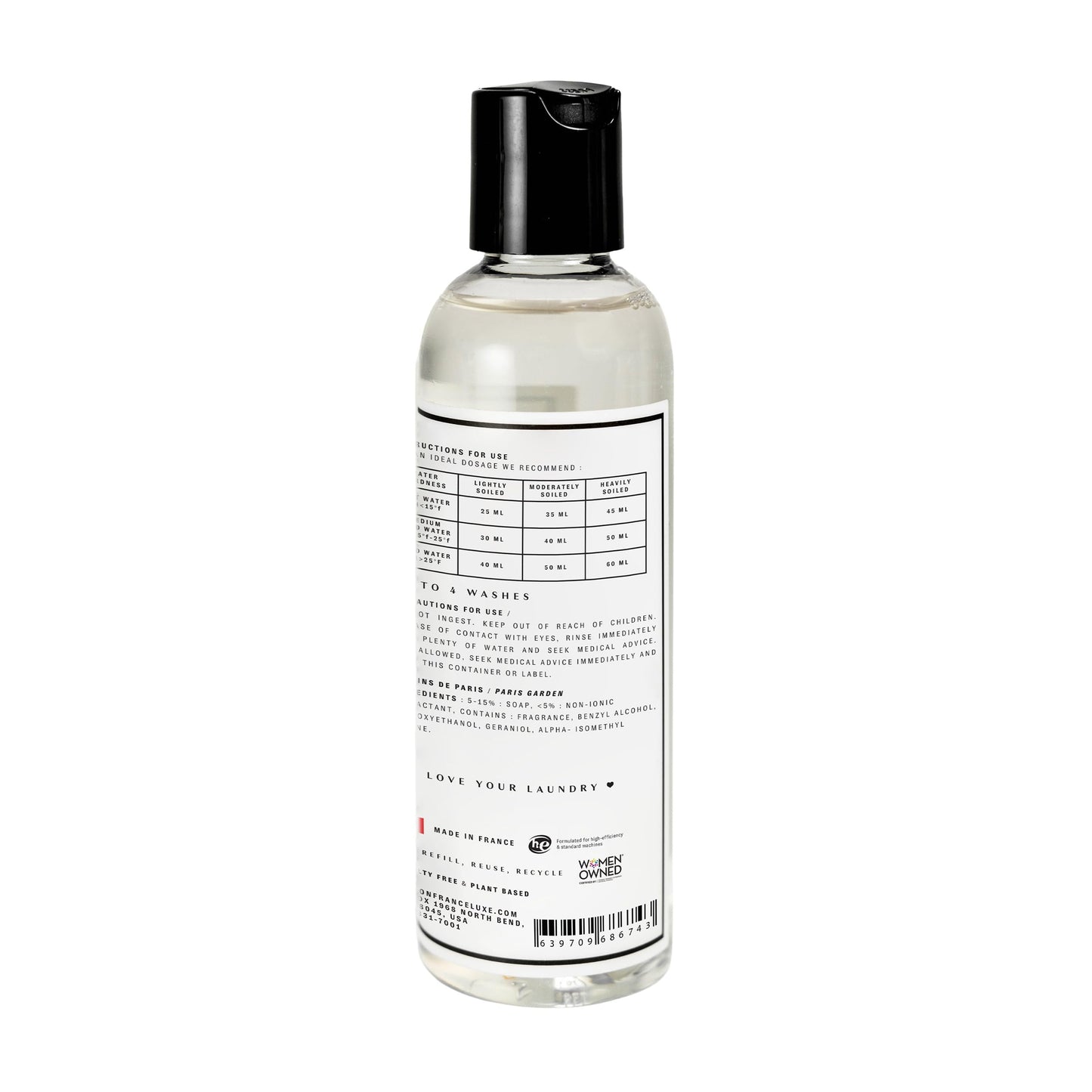 Wacoal Travel Laundry Detergent for Delicate Fabrics by Maison France Luxe, Enzyme-Free, Gentle on Skin & Safe for Fine Fabrics, Silk and Wool