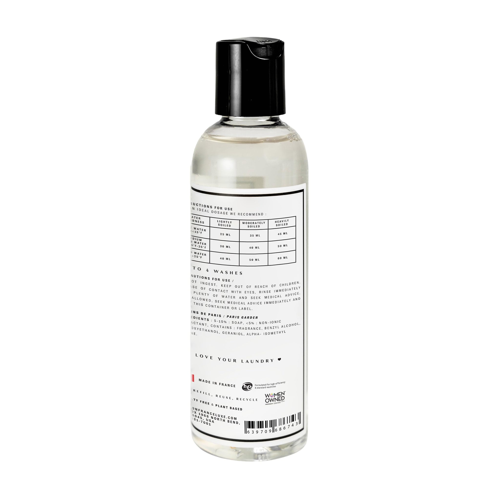 Wacoal Travel Laundry Detergent for Delicate Fabrics by Maison France Luxe, Enzyme-Free, Gentle on Skin & Safe for Fine Fabrics, Silk and Wool