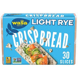 Wasa Light Rye Crispbread, 9.5 oz, Rye Crackers, Non-GMO Ingredients, Good Source of Fiber