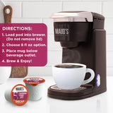 Maud's Decaf Raspberry Chocolate Flavored Coffee Pods, 18 ct, Decaffeinated Medium Roast Flavored Coffee in Single Serve Pods - 100% Arabica Beans
