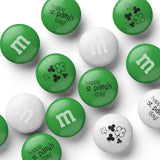 M&M’S WORLD Pre-Designed St Patricks Day Milk Chocolate Candy-2lbs of Bulk Candy in Resealable Pack for the Perfect Green and White Party,St Patrick's