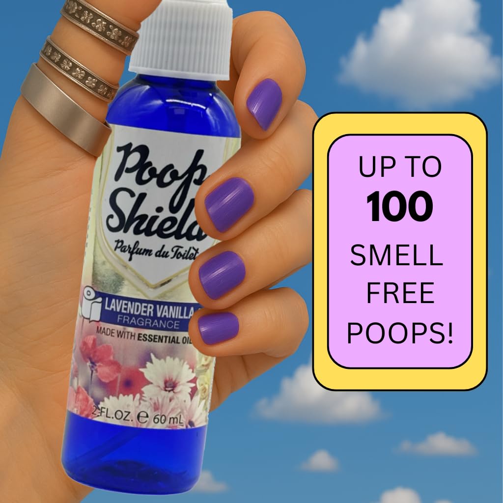 Mystic Romance POOP SHIELD 2 FL OZ 60ML, Toilet Spray Lavender Vanilla