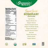 Mary's Gone Crackers Super Seed Crackers, Rosemary, 4 Ounce (Pack of 1), Organic Plant Based Protein, Gluten Free