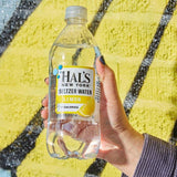 Hal's New York Seltzer Water, Lemon Sparkling Water, 20 Fl Oz Bottle (Pack of 6)
