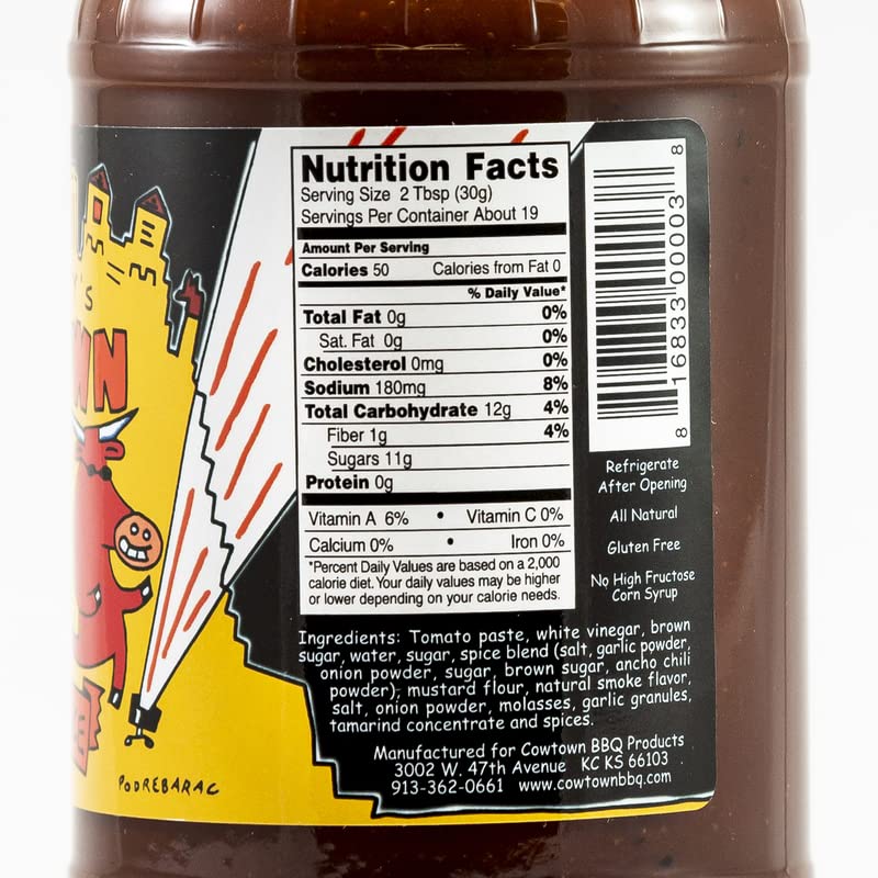 Cowtown 8032188 18 oz BBQ Sauce - Pack of 66