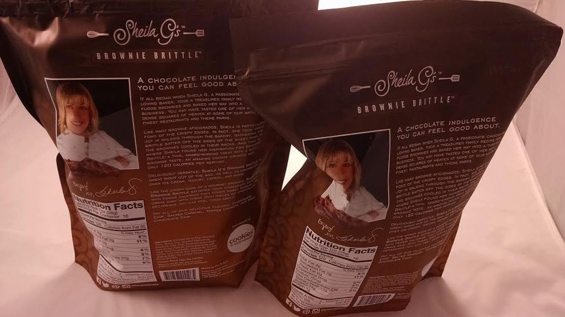 Sheila G's Original Chocolate Chip Brownie Brittle 16 oz (SUPER VALUE 2 PACK)