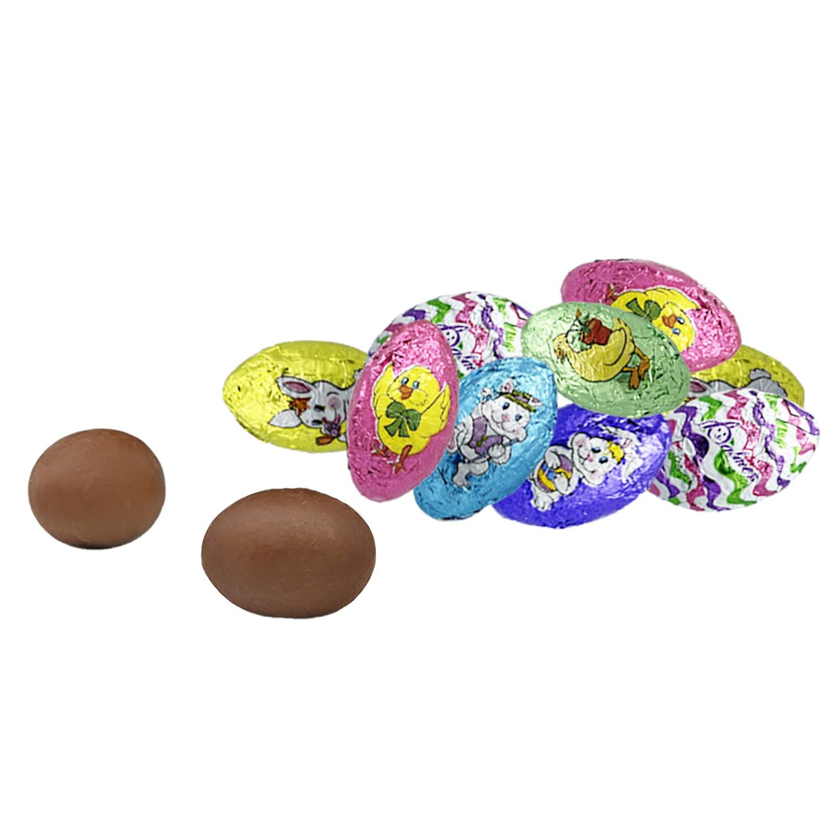 Fruidles Easter Puppy Double Crisp Eggs, Happy Easter Day Eggs, Party Bag Fillers, Individually Wrapped Foils, Kosher Certified (6-Pack Variety)