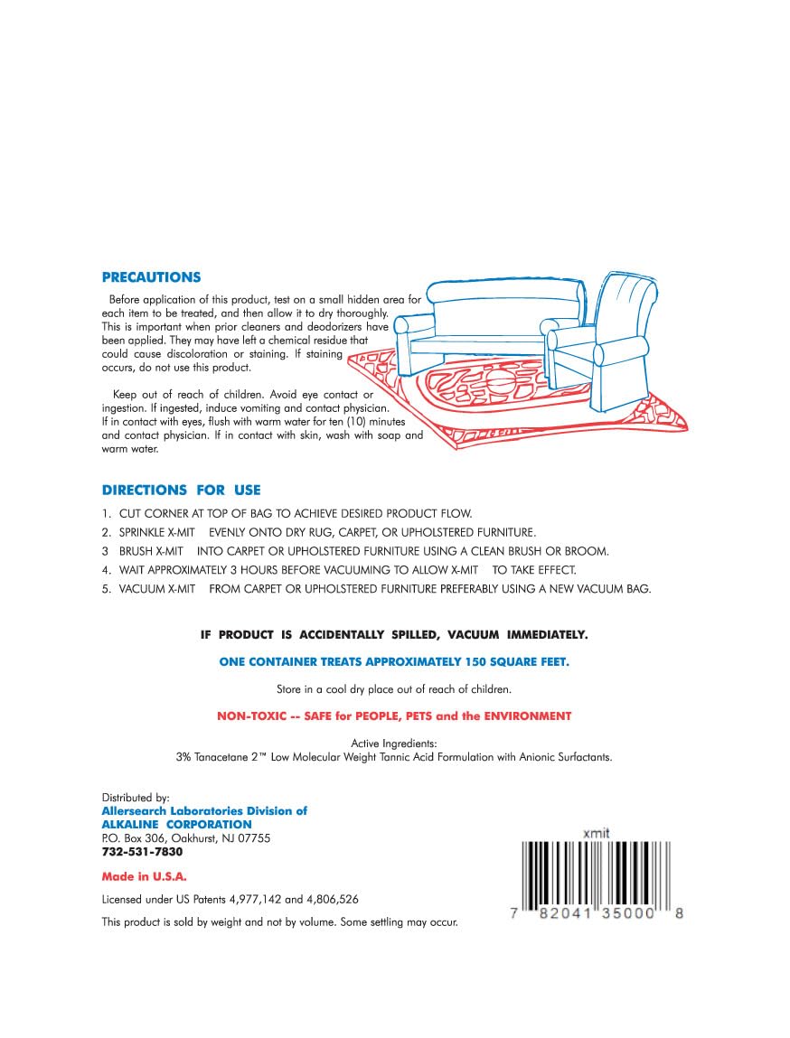 Allersearch X-Mit Anti-Allergen Carpet Cleaning Powder