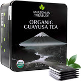 Amazonian Treasure, Organic Guayusa Tea Bags - 60 Count, Coffee Alternative, 50mg Natural Caffeine, Supports Natural Energy & Focus, Freshness