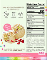 Rose Pistachio Cookies- Gourmet Indian Cookies, 100% Egg-Free & Vegetarian, Handmade with Real Butter & Pistachios, No Preservatives, Authentic