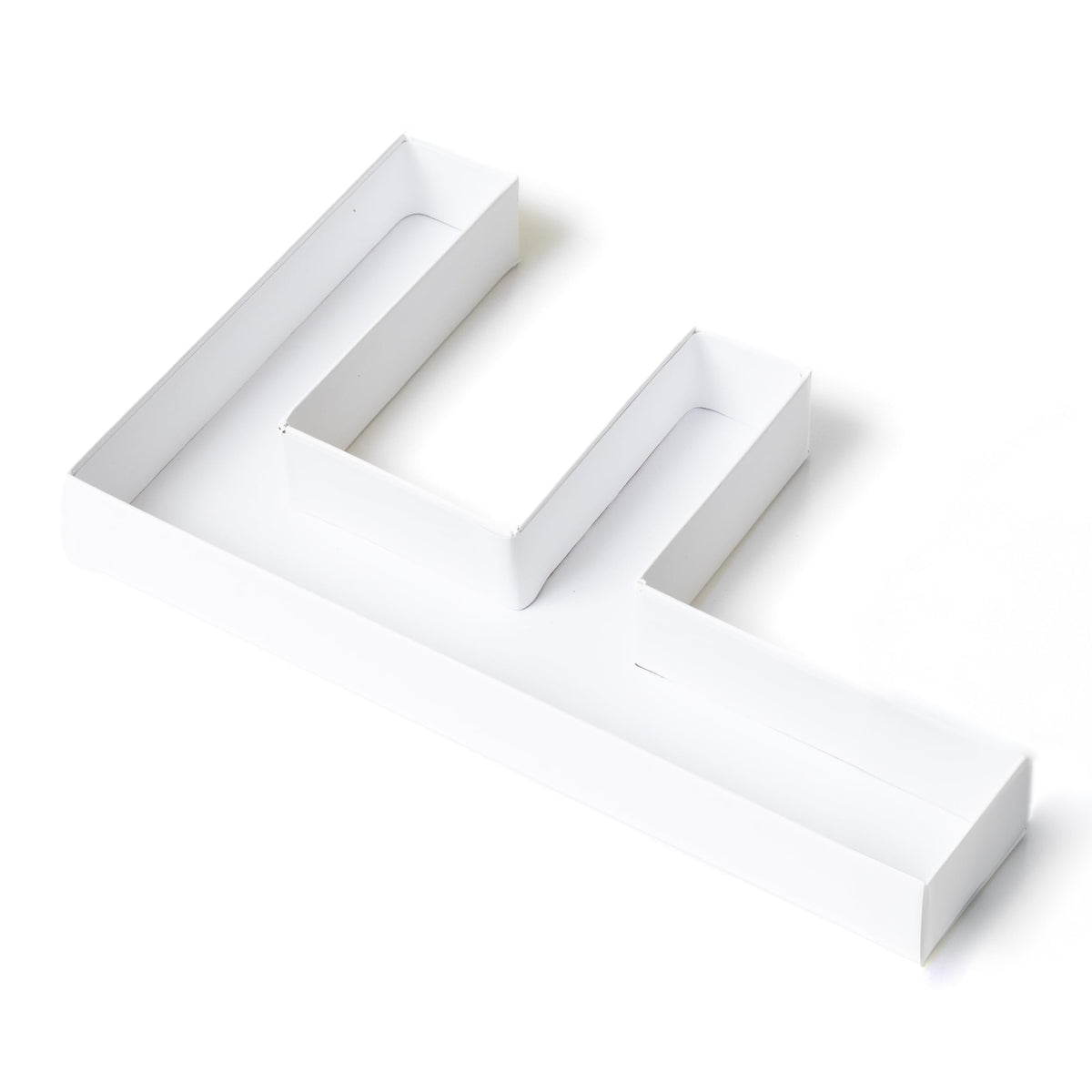 Sisterly Market - Cardboard Numbers and Cardboard Letters Fillable Candy Box, Handmade Marquee Letters for Parties and Milestones, Letter F, 12" L x