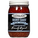 Cackalacky Famously Original Secret Sauce 16 oz - Gourmet Vinegar-Based Marinade and Dipping Sauce, Crafted with Natural Spices