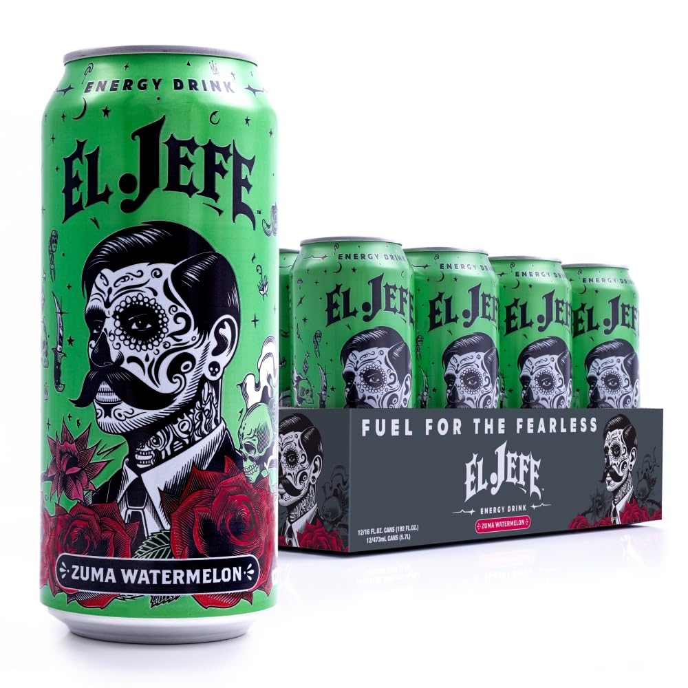 EL JEFE ENERGY DRINK (12-Pack, ZUMA WATERMELON)